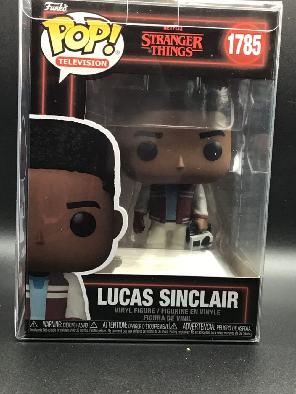 Funko Pop TV Stranger Things Season 5 Lucas Sinclair #1785 Vinyl Figure Protecto